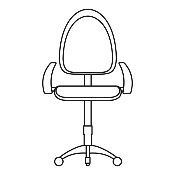 Значок стула, стиль контура — стоковый вектор