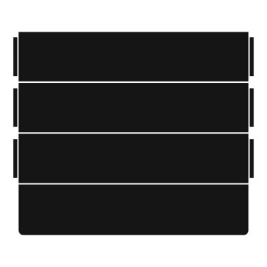 Duvar simgesi, basit tarzı