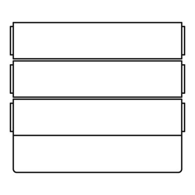 Duvar simgesi, anahat stili
