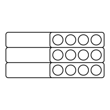 Beton blok simgesi, özet biçimi