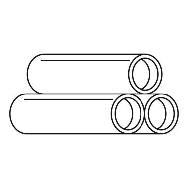 Tüp simgesi, anahat stili