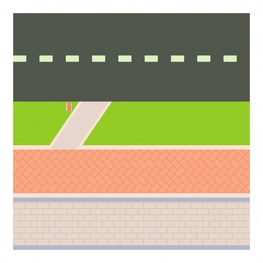 Kaldırım simgesi, karikatür tarzı