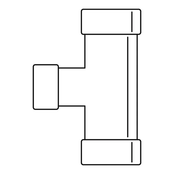 Water tube pictogram, Kaderstijl — Stockvector