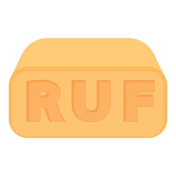 Иконка RUF, стиль мультфильма — стоковый вектор