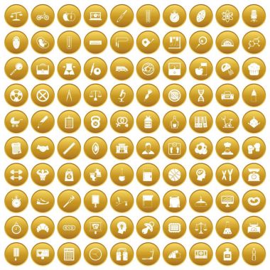 Altın 100 Terazi Icons set