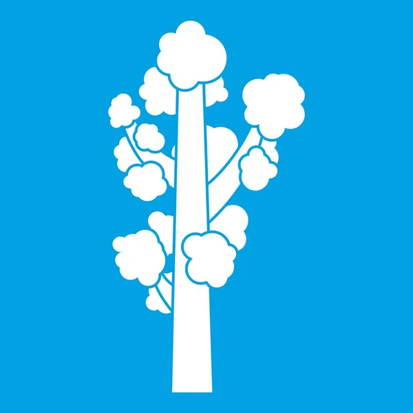 Symbol stromu bílé — Stockový vektor