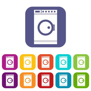 Çamaşır makinesi Icons set