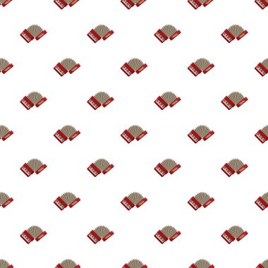 Kırmızı akordeon desen