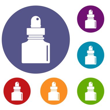 Siyah InkWell Icons set