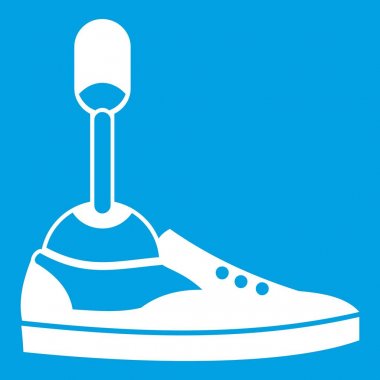 Protez bacak simgesi Beyaz