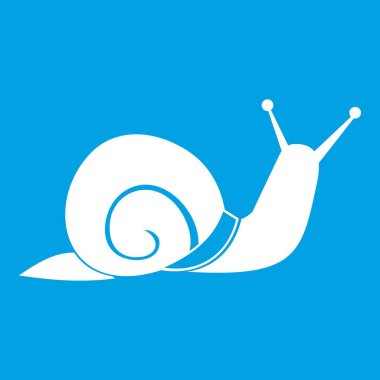 Salyangoz simgesi Beyaz