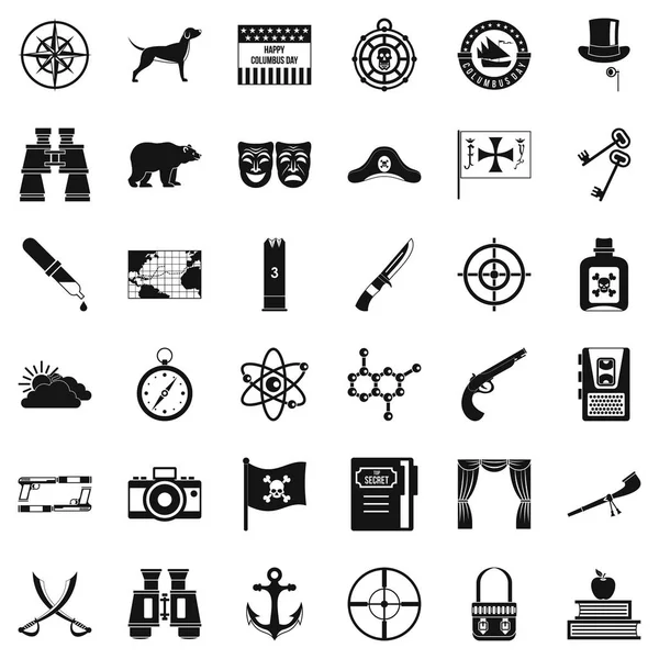 Macera Icons set, basit tarzı