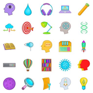 Hırıltı Icons set, karikatür tarzı