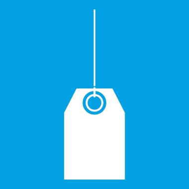 Boş siyah etiketi simgesi Beyaz