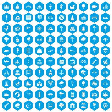 simgeleri mavi ayarla 100 çocuk parkı