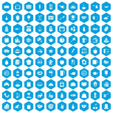 simgeler pişirme 100 mavi ayarla