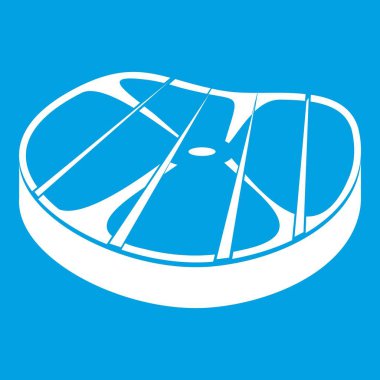 Biftek simgesi Beyaz