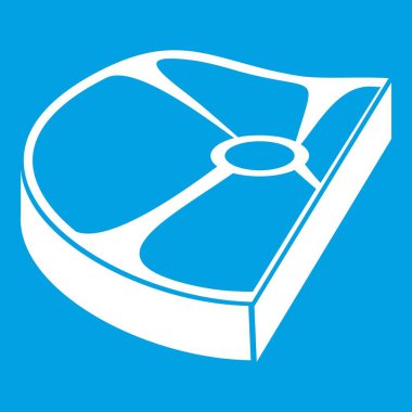 Biftek simgesi Beyaz