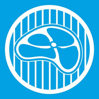 Biftek simgesi Beyaz