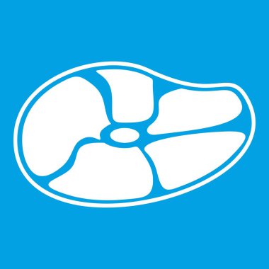 Biftek simgesi Beyaz