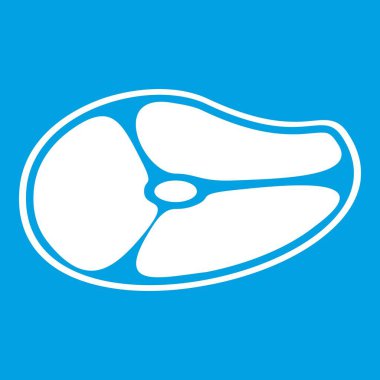 Biftek simgesi Beyaz