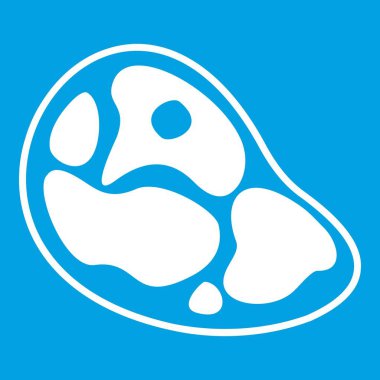 Biftek simgesi Beyaz