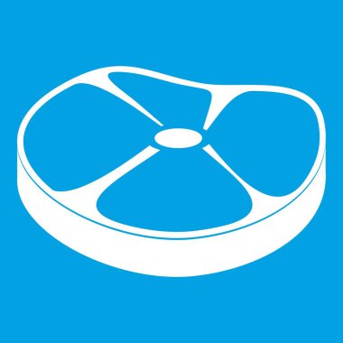 Biftek simgesi Beyaz