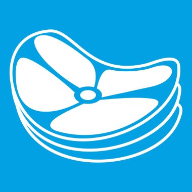 Biftek simgesi Beyaz