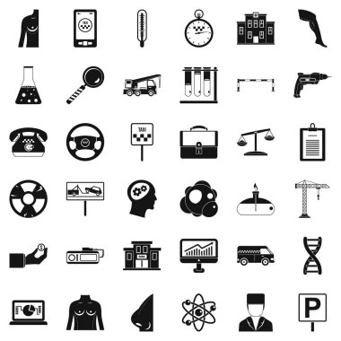 İş enstrüman simgeler kümesi, basit tarzı