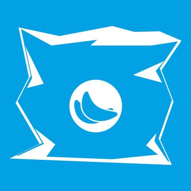 Cips simgesi Beyaz buruşuk torba