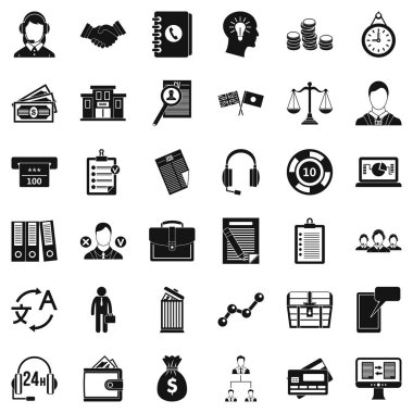 İş lideri simgeler kümesi, basit tarzı