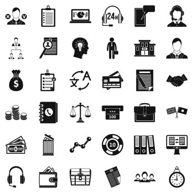 İş arama simgeler kümesi, basit tarzı