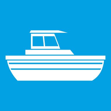 Motorlu tekne simgesi Beyaz