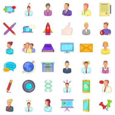 İş başlangıç simgeleri ayarla, tarzı çizgi film