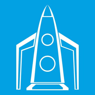Roket simgesi Beyaz