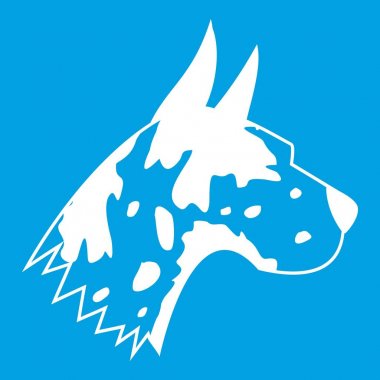 Danua köpek simgesi Beyaz