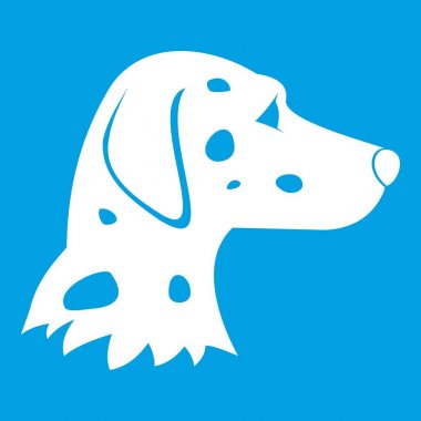 Dalmaçyalı köpek simgesi Beyaz