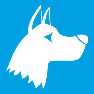 Doberman köpek simgesi Beyaz