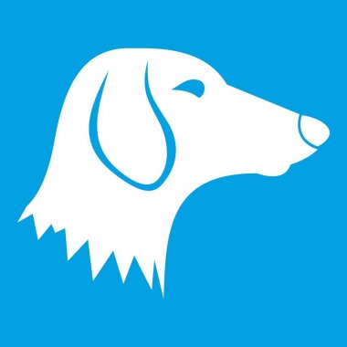 Dachshund Köpek simgesi Beyaz