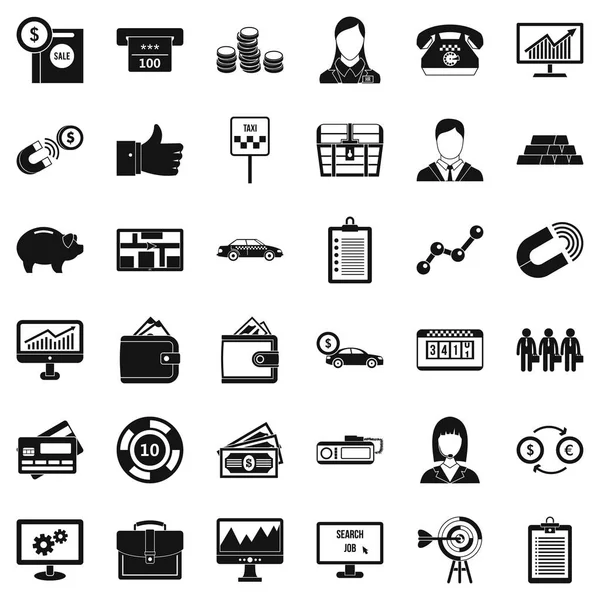 İş takım simgeler kümesi, basit tarzı