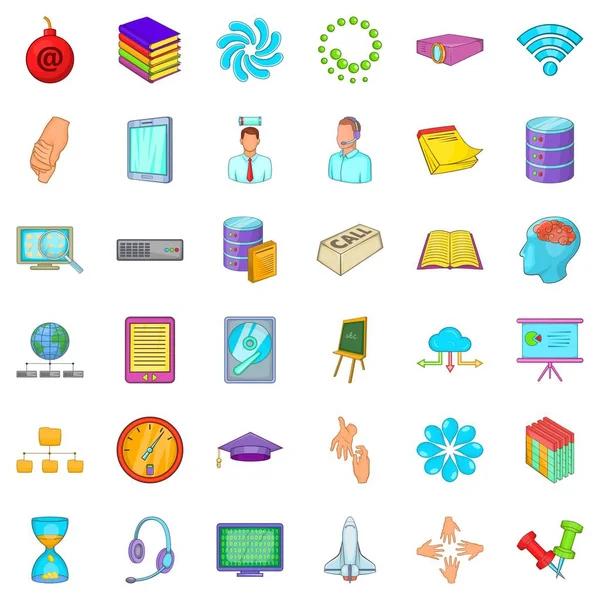 İş studio simgeler ayarla, tarzı çizgi film