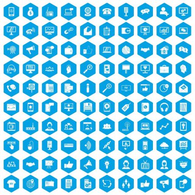 100 yardım etmek okul sırası kutsal kişilerin resmi mavi ayarla