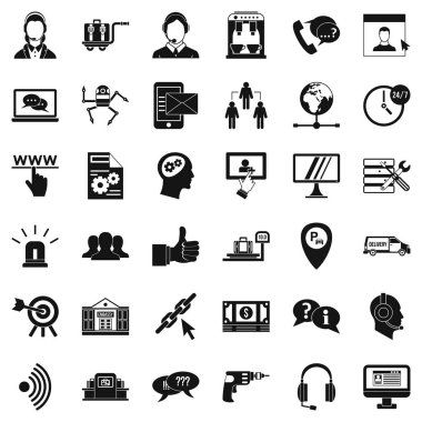 Merkezi simgeler kümesi, basit tarzı ara