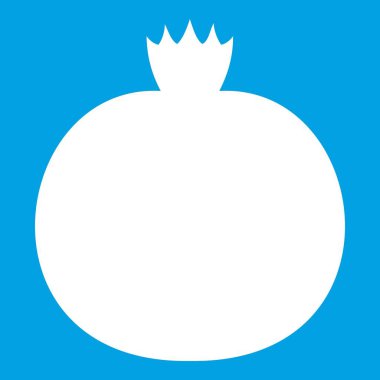 Olgun nar simgesi Beyaz