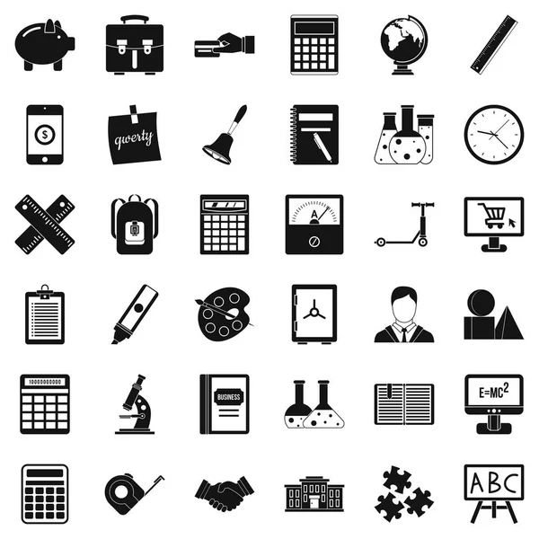 Küçük bilgisayar Icons set, basit tarzı