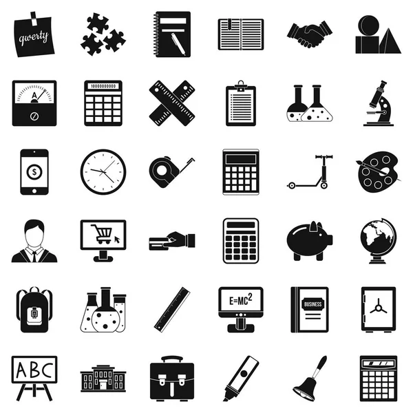 Yeni hesap makinesi Icons set, basit tarzı