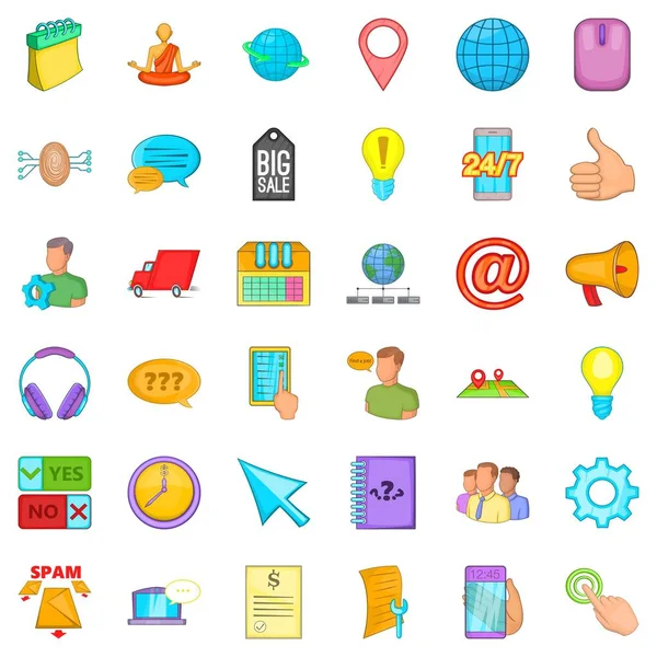 Arama telefon simgeleri ayarla, tarzı çizgi film