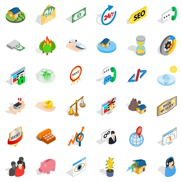 Hatta Icons set, izometrik stili