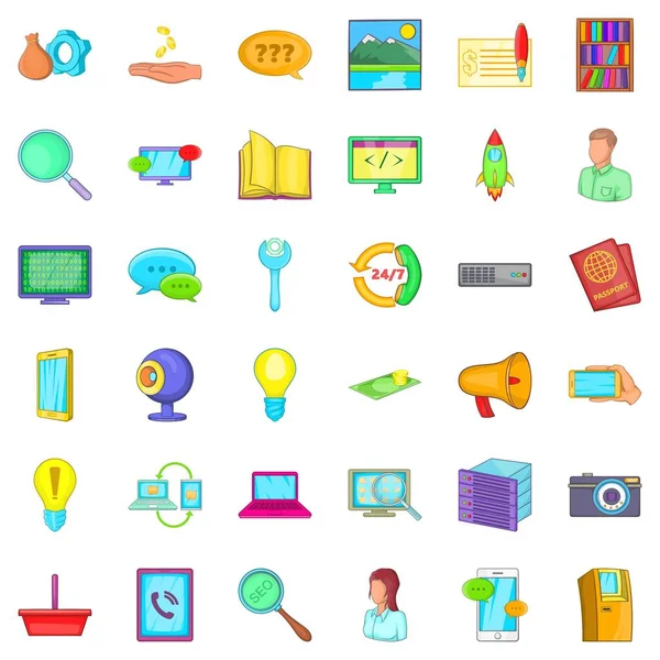 Servis simge seti, karikatür tarzı ara