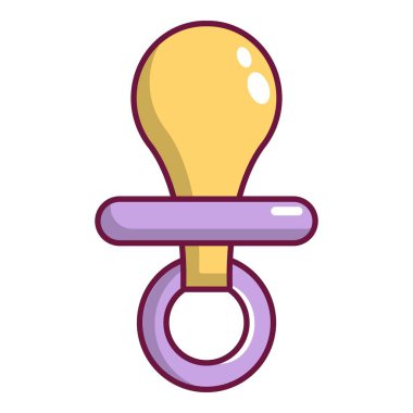 Meme ucu bebek simgesi, karikatür tarzı